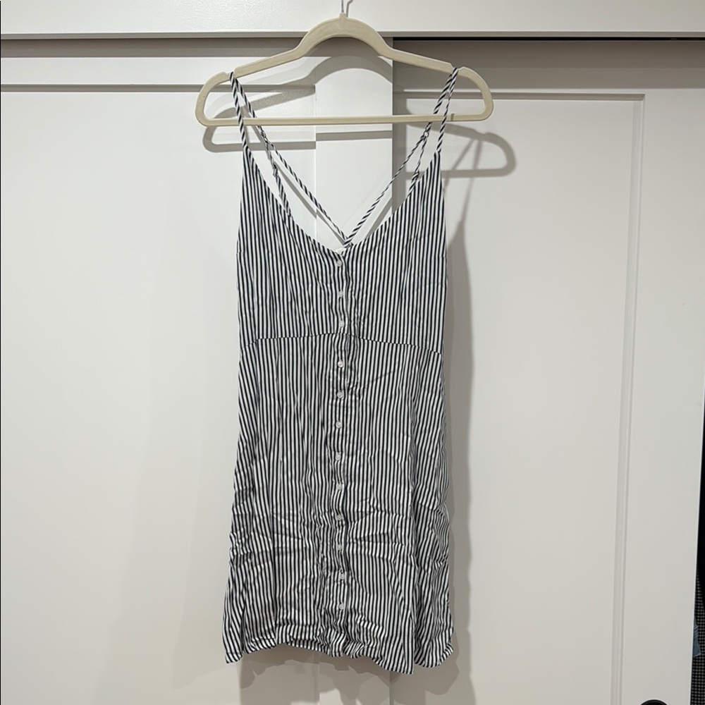 Abercrombie & Fitch Black and White Camisole Mini Dress